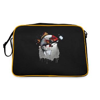 Japanese Carp - Retro Bag - black/gold - Back