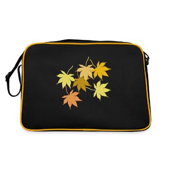 Feuille d’érable - Sac Retro - noir/or - Dos