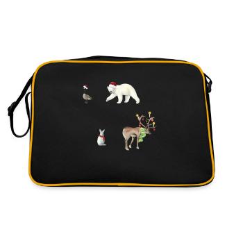 Noël - Sac Retro - noir/or - Dos