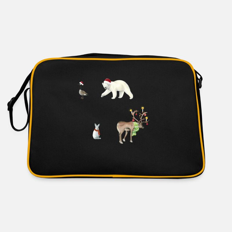 Christmas - Retro Bag - black/gold