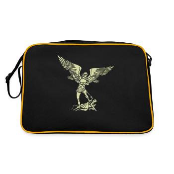 Michel archange saint ange chrétien saint snkt - Sac Retro - noir/or - Dos