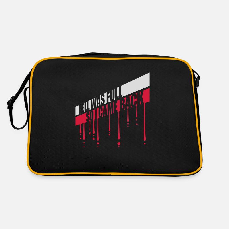hell was full Zitat Retro Tasche
