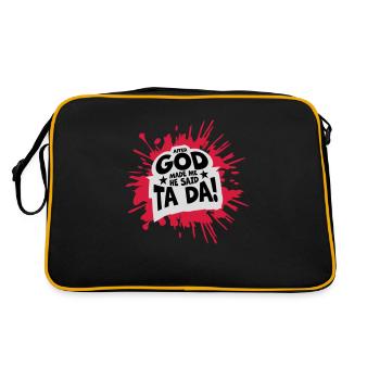 Après que Dieu m’ait fait - Sac Retro - noir/or - Dos