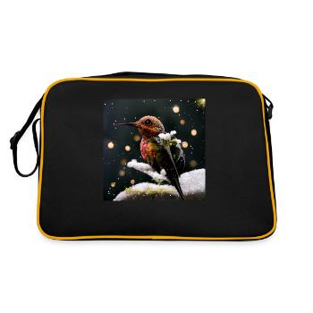 Thème de Noël classique avec des éléments dorés - Sac Retro - noir/or - Dos