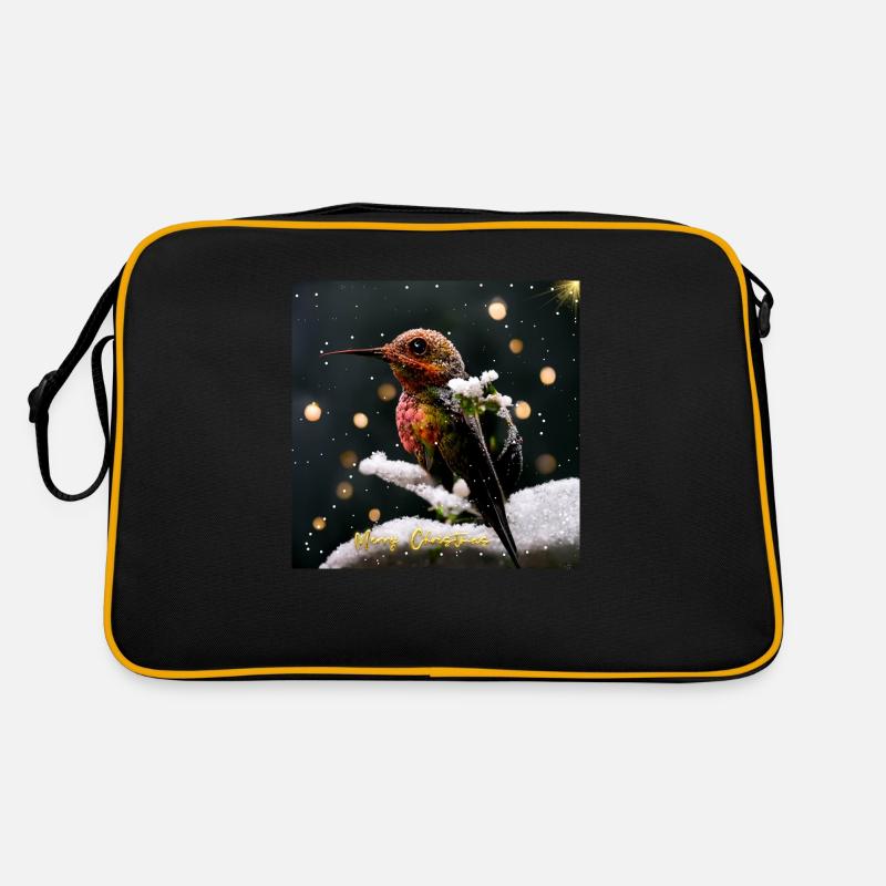 Thème de Noël classique avec des éléments dorés Sac Retro