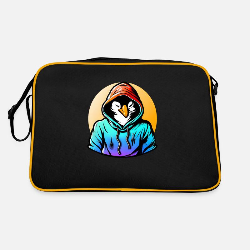 Penguin with sweater Retro Bag