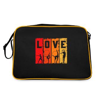 gymnastique - l'amour de gymnastique - Sac Retro - noir/or - Dos