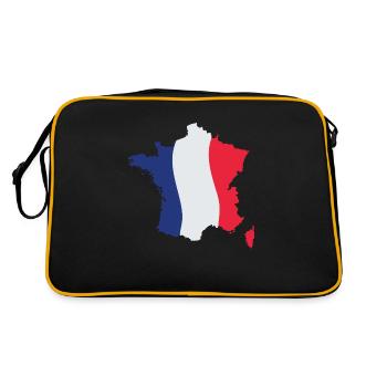 France Map - Retro Bag - black/gold - Back
