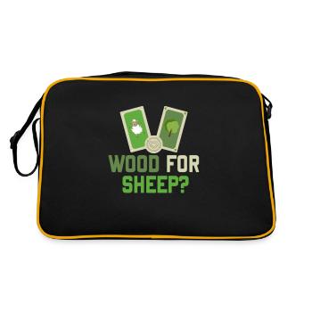 Wood for Sheep - Retro Bag - black/gold - Back