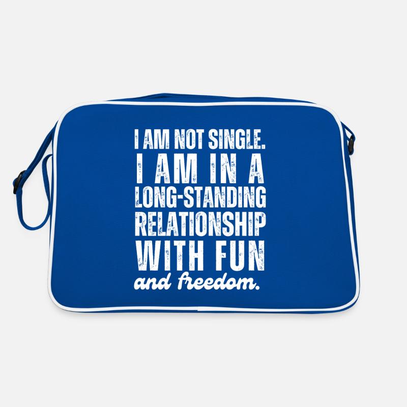 Ich bin nicht Single Ich bin in einer langjährigen Beziehung Retro Tasche