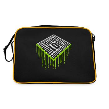 Binary Code Program Language - Retro Bag - black/gold - Back