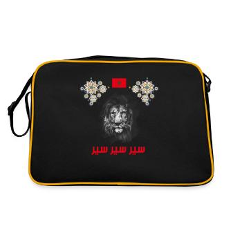 Maroc Football Qatar سير سير سير - Sac Retro - noir/or - Dos