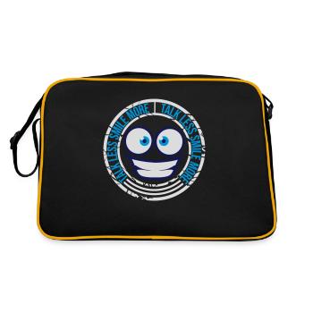 talk less smile more - Retro Bag - black/gold - Back