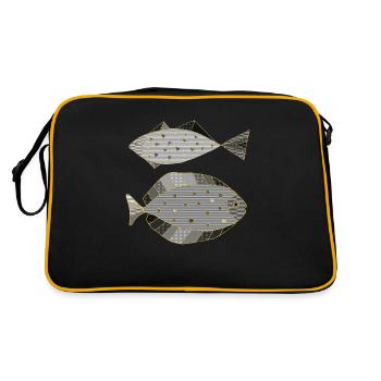 Poissons - Sac Retro - noir/or - Dos