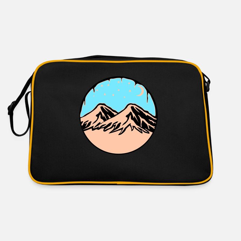 Starry Sky Mountains Retro Bag