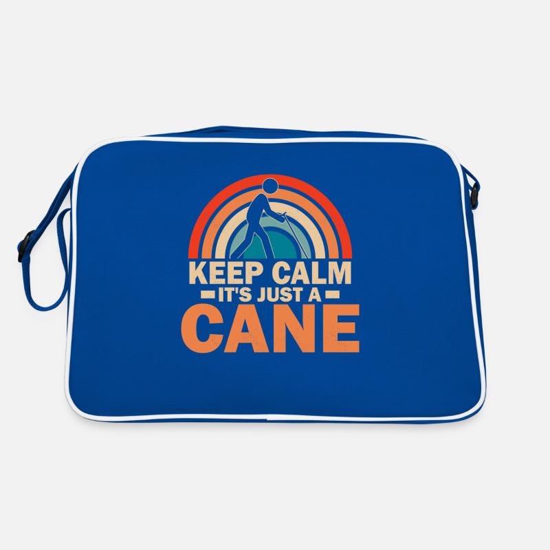 Restez calme, c’est juste une cécité en braille de canne Sac Retro