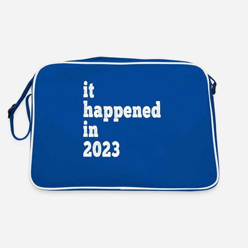Es geschah 2023 - Jubiläum, Ereignis, Geburt Retro Tasche
