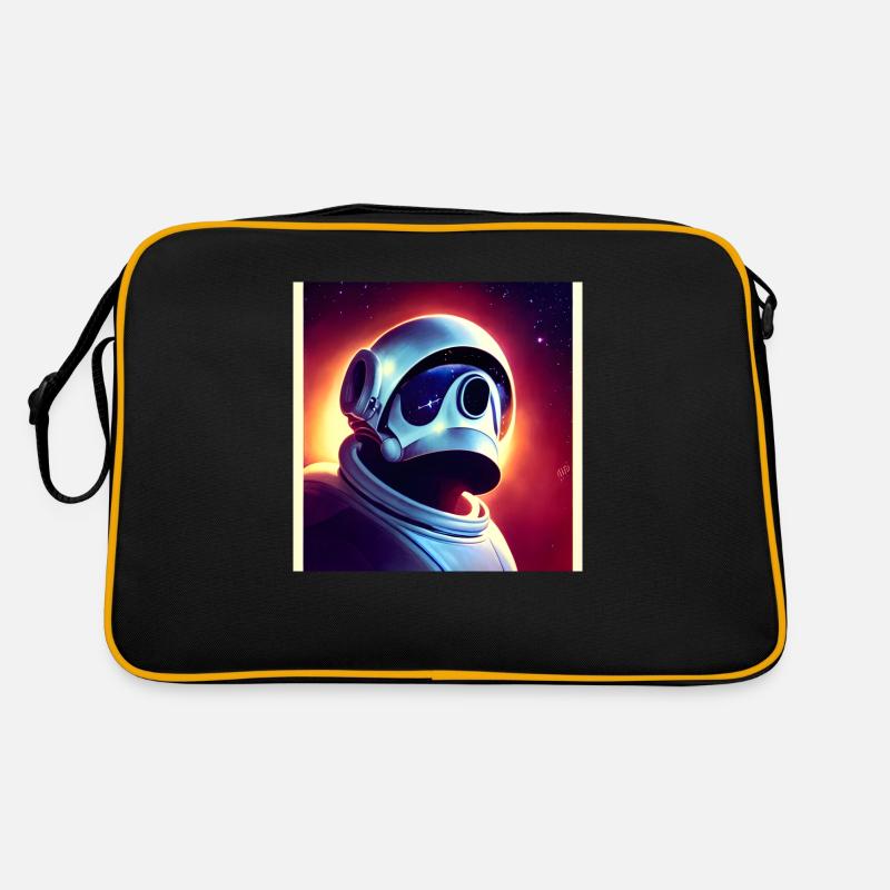 Héros de l’espace - Sac Retro - noir/or