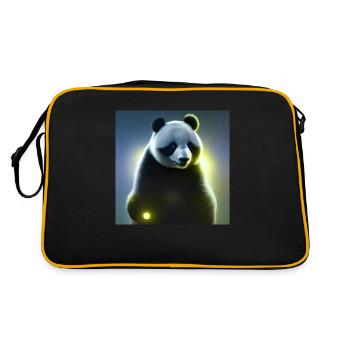Un panda pour tous les cœurs - Sac Retro - noir/or - Dos