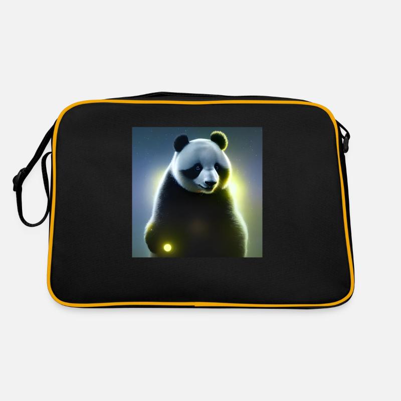 A panda for every heart - Retro Bag - black/gold