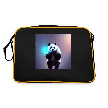 Un panda pour tous les cœurs - Sac Retro - noir/or - Dos