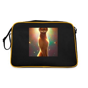 Le chat de l’univers - Sac Retro - noir/or - Dos