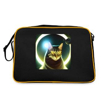 Le chat de l’univers - Sac Retro - noir/or - Dos