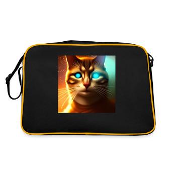 Le chat de l’univers - Sac Retro - noir/or - Dos