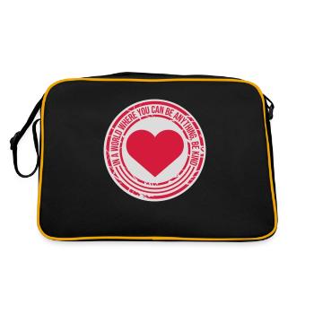 Vous pouvez être gentil - Sac Retro - noir/or - Dos