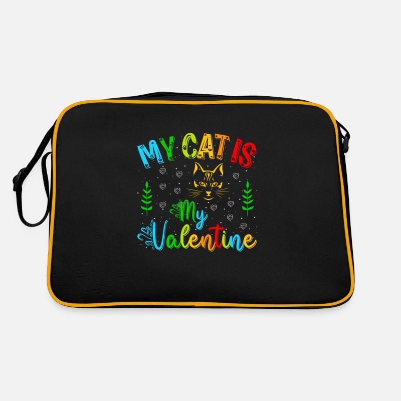 Mon chat est mon Valentin Sac Retro