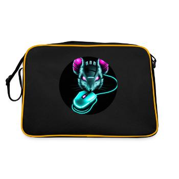 Cyber mouse - Retro Bag - black/gold - Back
