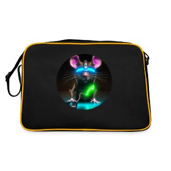 Cyber mouse - Retro Bag - black/gold - Back