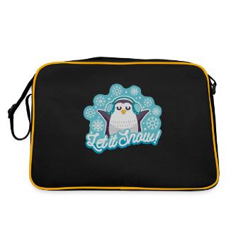 Let is snow! - Retro Bag - black/gold - Back