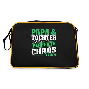 Dad & Daughter The perfect chaos team - Retro Bag - black/gold - Back