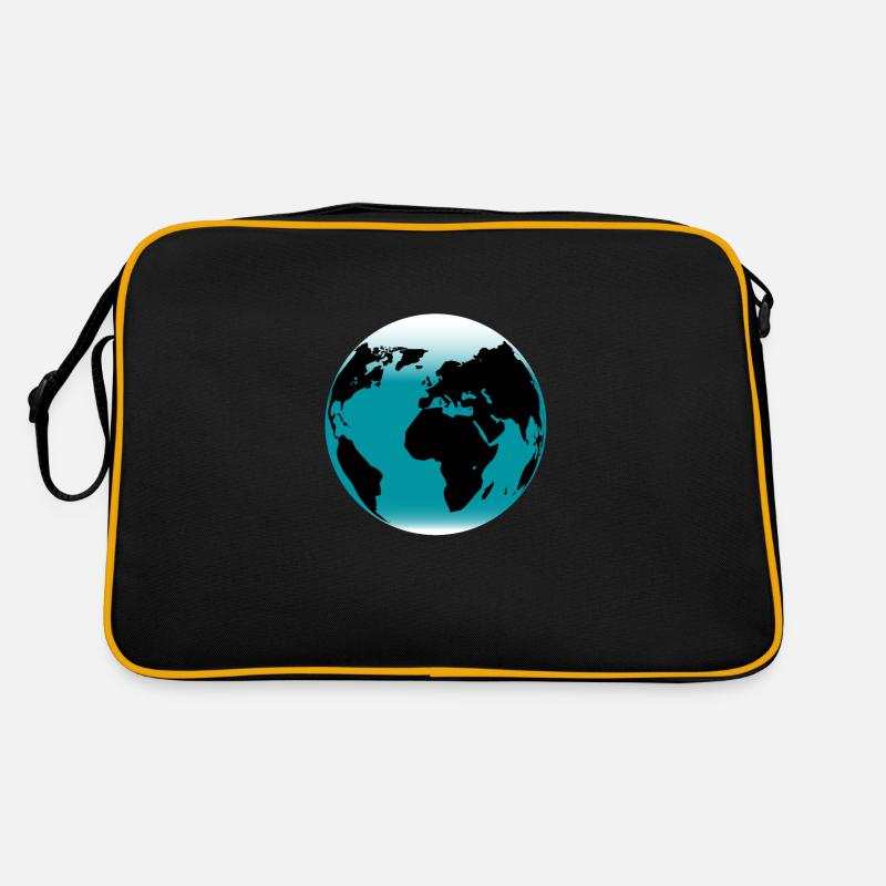 Der Planet Erde Retro Tasche