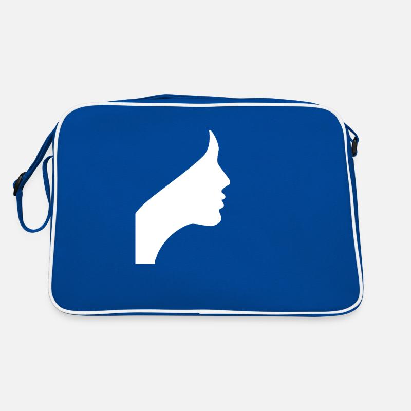 Femme en blanc Sac Retro