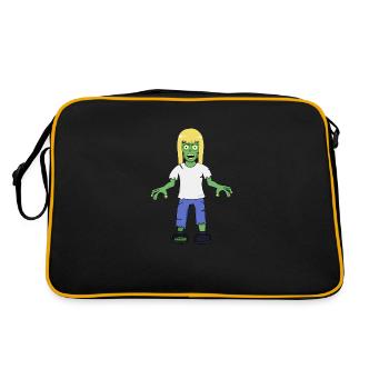 Blonde Cheveux Zombie Fille - Sac Retro - noir/or - Dos