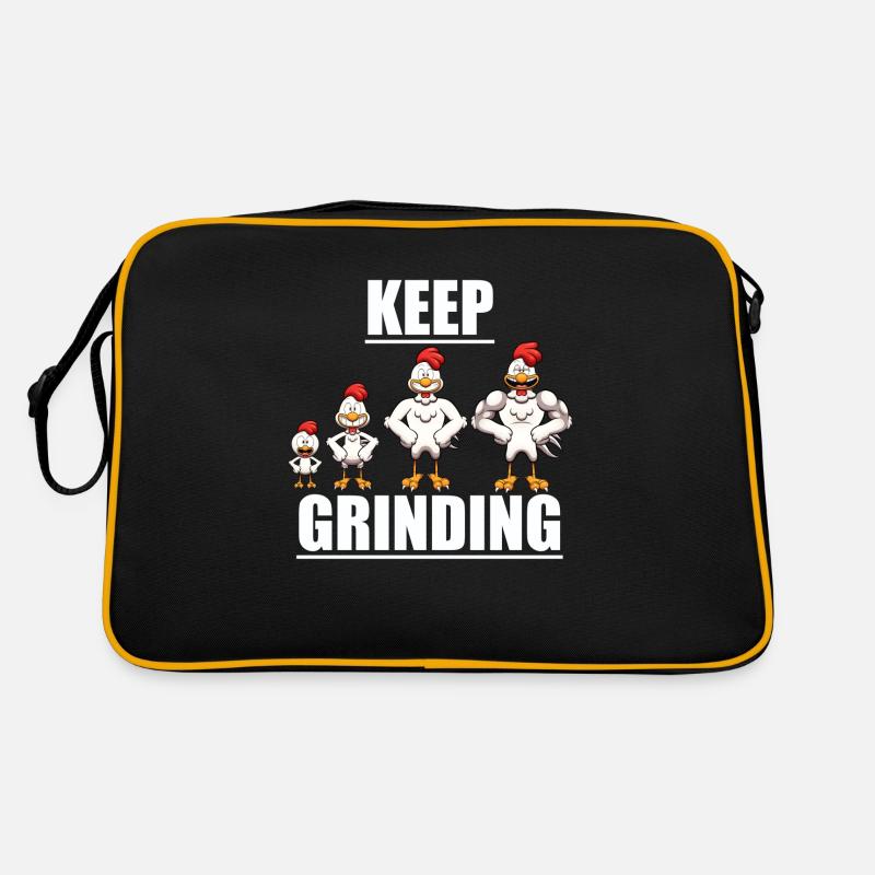 Keep Grinding Retro Bag