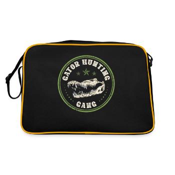 Chasseur d’alligators, gang de chasseurs de gators - Sac Retro - noir/or - Dos