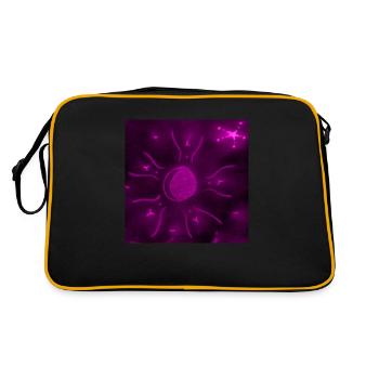 LILA STERNENMOND - Retro Tasche - Schwarz/Gold - Hinten