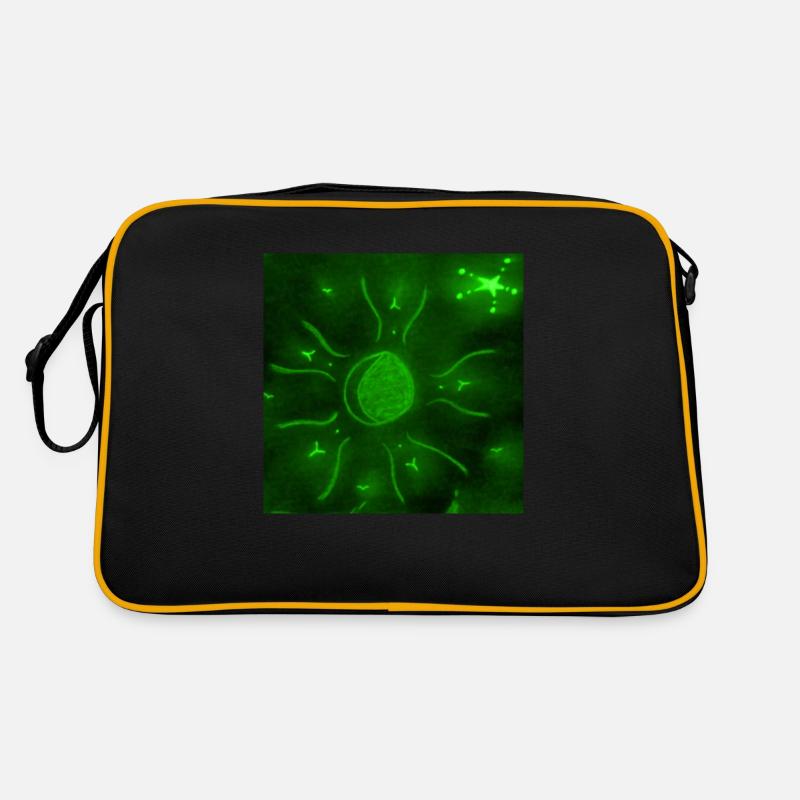 LUNE ÉTOILÉE VERTE Sac Retro