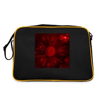 LUNE ÉTOILÉE ROUGE - Sac Retro - noir/or - Dos