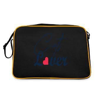 Amoureux des chats - Sac Retro - noir/or - Dos