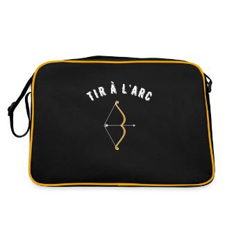 tir à l'arc - Sac Retro - noir/or - Dos