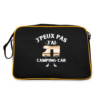 J Peux Pas J AI Camping Car - Sac Retro - noir/or - Dos
