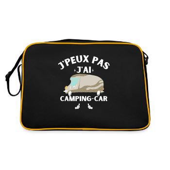 J Peux Pas J AI Camping Car - Sac Retro - noir/or - Dos