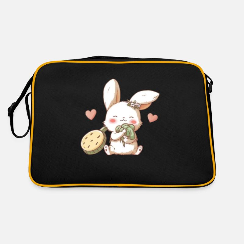 rabbit all cabbage Retro Bag