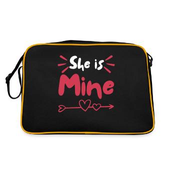 Elle est à moi - Sac Retro - noir/or - Dos