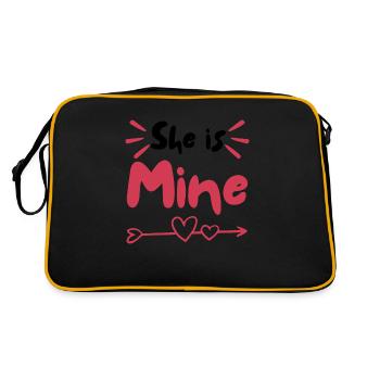 Elle est à moi - Sac Retro - noir/or - Dos