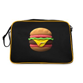 L’HEURE DU BURGER - Sac Retro - noir/or - Dos
